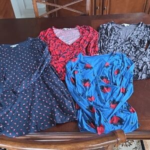 Boden BUNDLE includes 3 wrap tops plus one dress size 6 for tops zize 8 dress